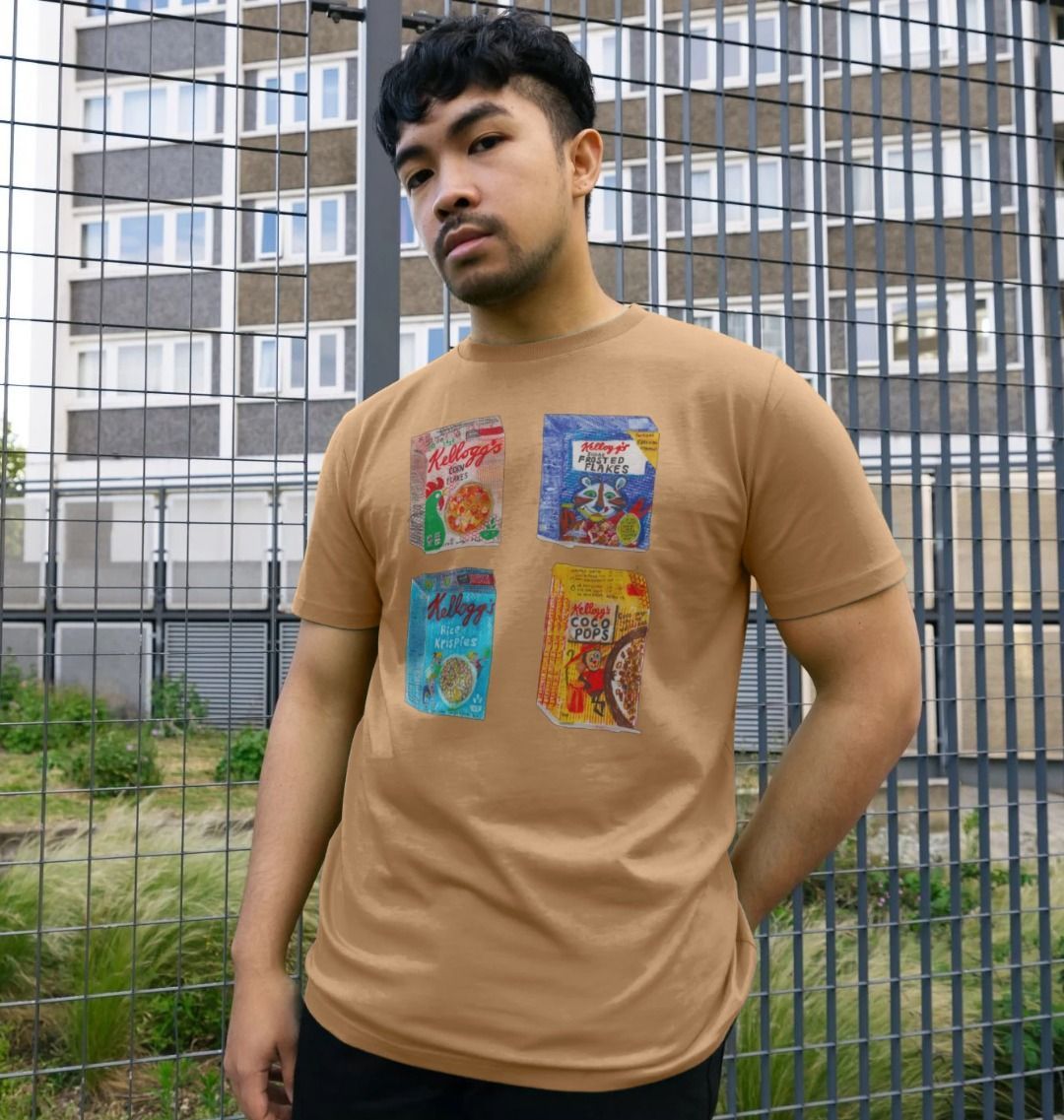 breakfast buddies organic men's tee - Printed T-shirt - Sarah Millin