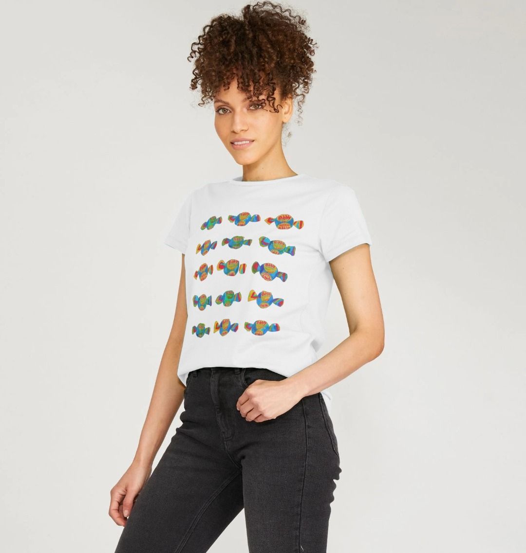 blowin' bubbles organic women's tee - Printed T-shirt - Sarah Millin