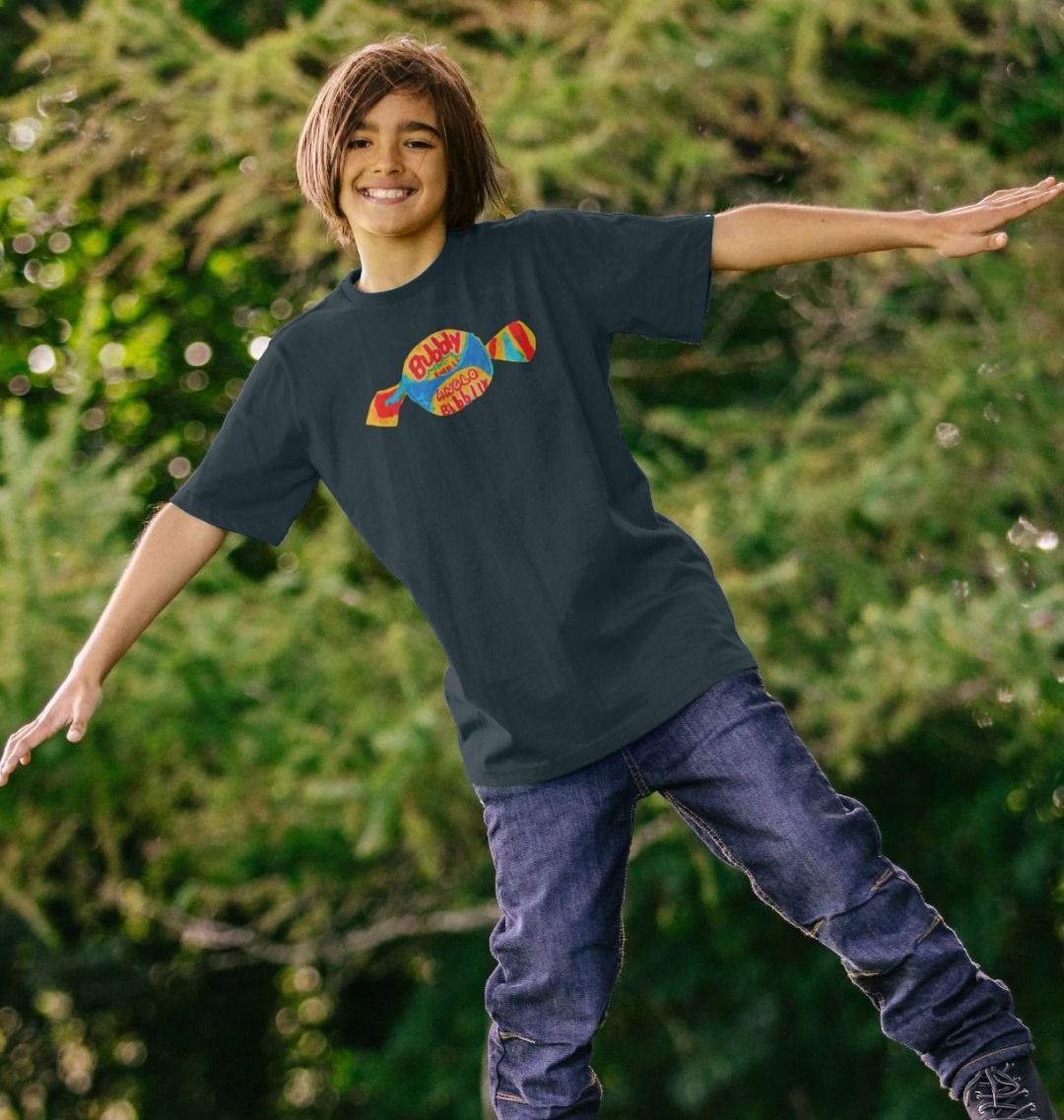 blowin' big bubbles organic kid's tee - Printed Kids T-Shirt - Sarah Millin