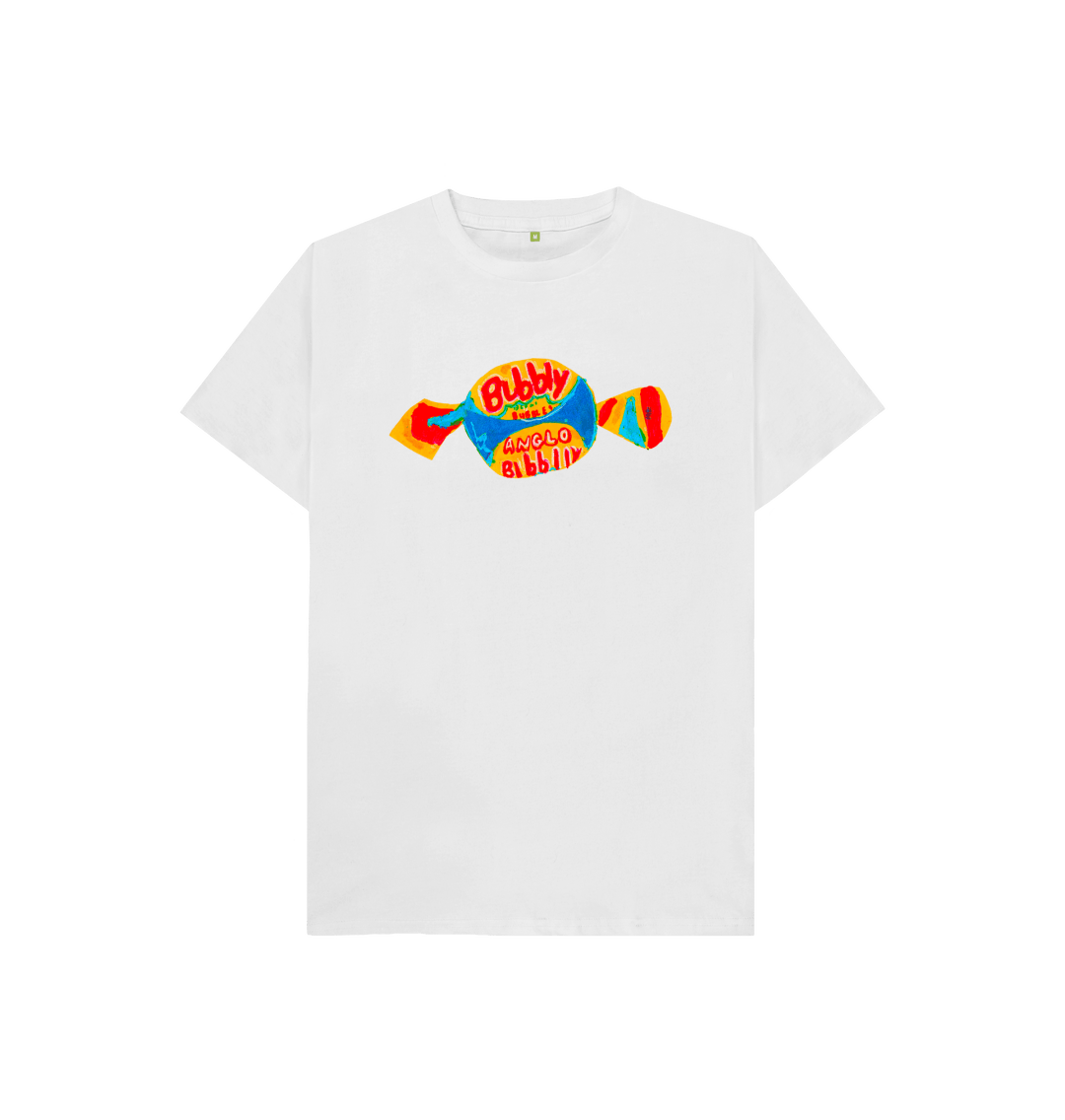 White Printed Kids T-Shirt Front