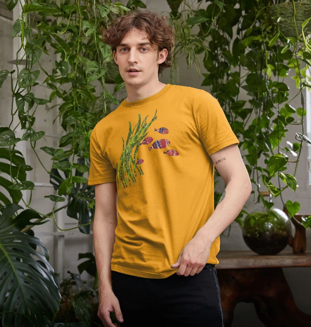 shoal days organic men's tee - Printed T-shirt - Sarah Millin
