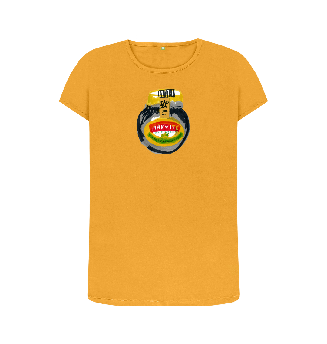 Mustard Printed T-shirt Front