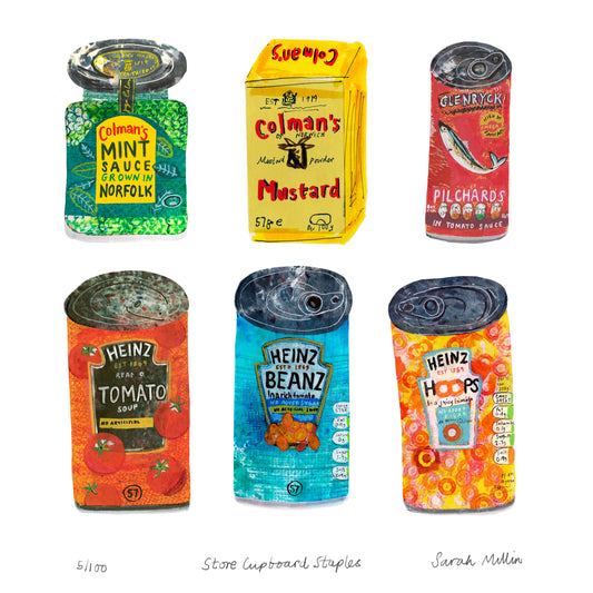 Store Cupboard Staples Fine Art Print - Limited Edition