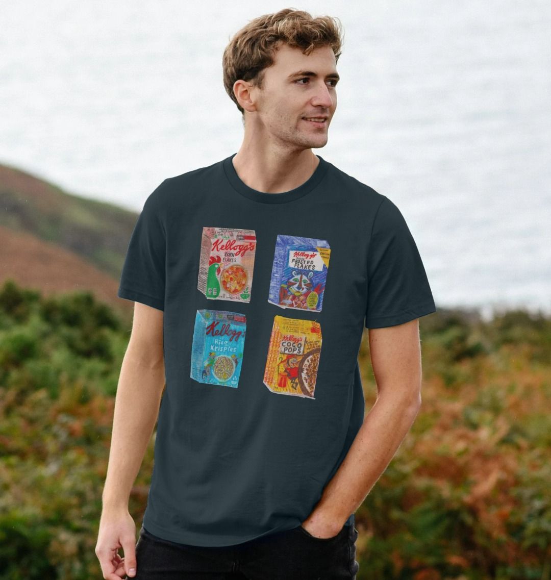 breakfast buddies organic men's tee - Printed T-shirt - Sarah Millin