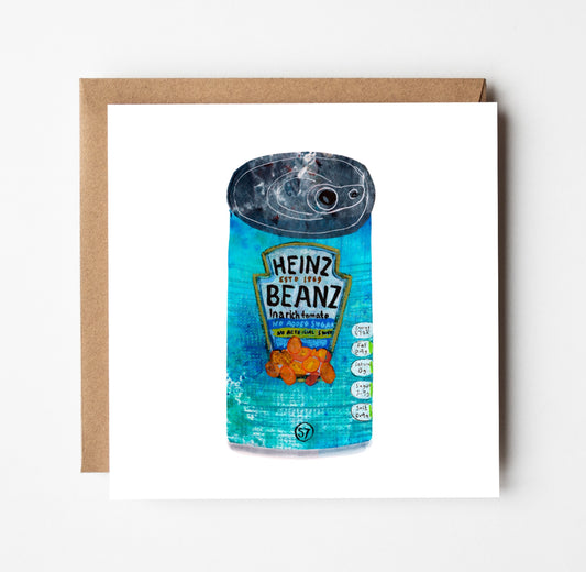 Meanz Beanz Greetings Card