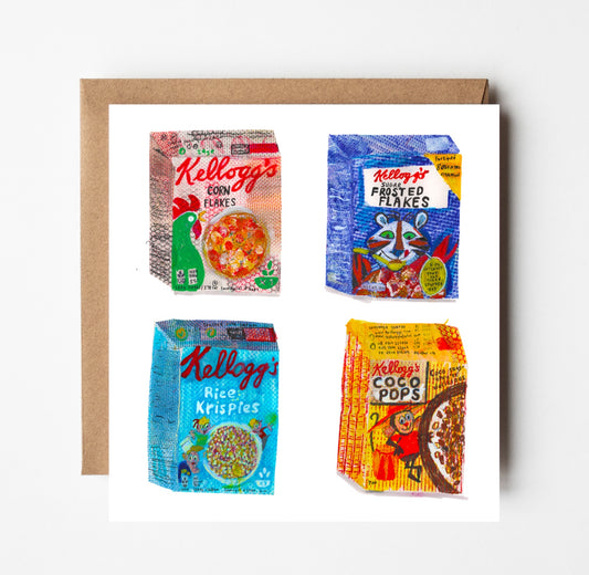 Breakfast Buddies Greetings Card