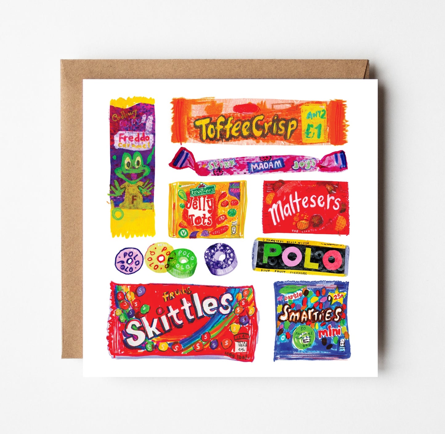 Movie Munchies Greetings Card