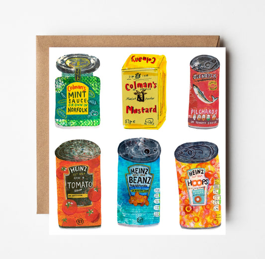 Store Cupboard Staples Greetings Card