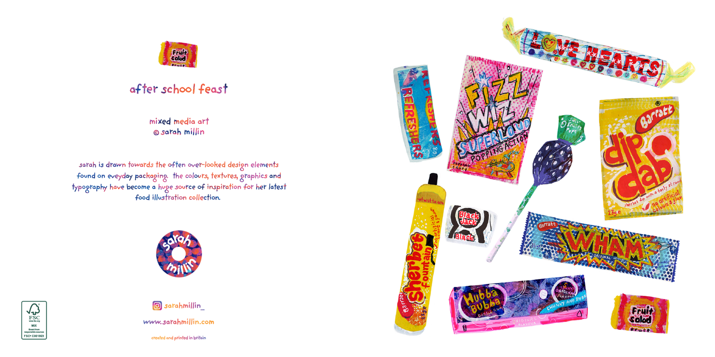 after school feast greetings card - Greetings Card - Sarah Millin
