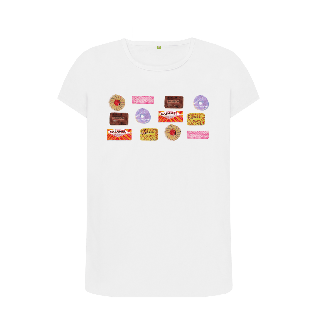 White Printed T-shirt Front