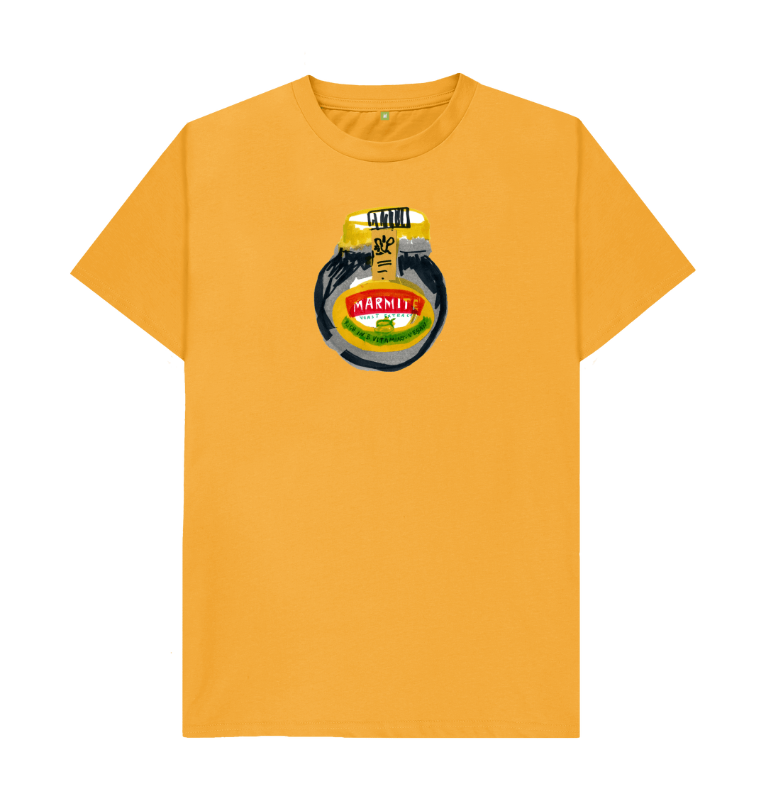 Mustard Printed T-shirt Front