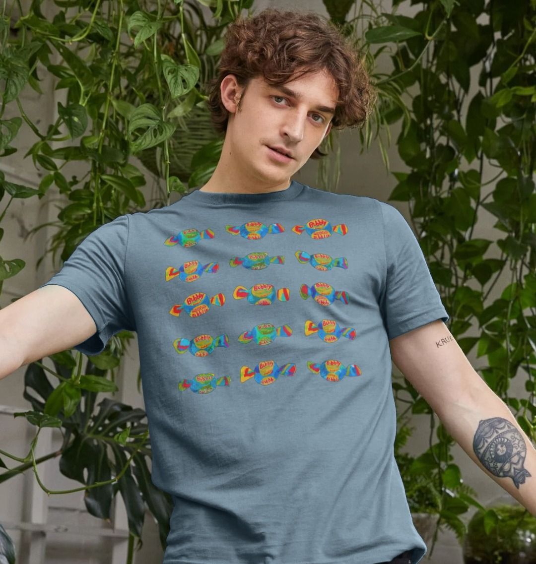 blowin' bubbles organic men's tee - Printed T-shirt - Sarah Millin