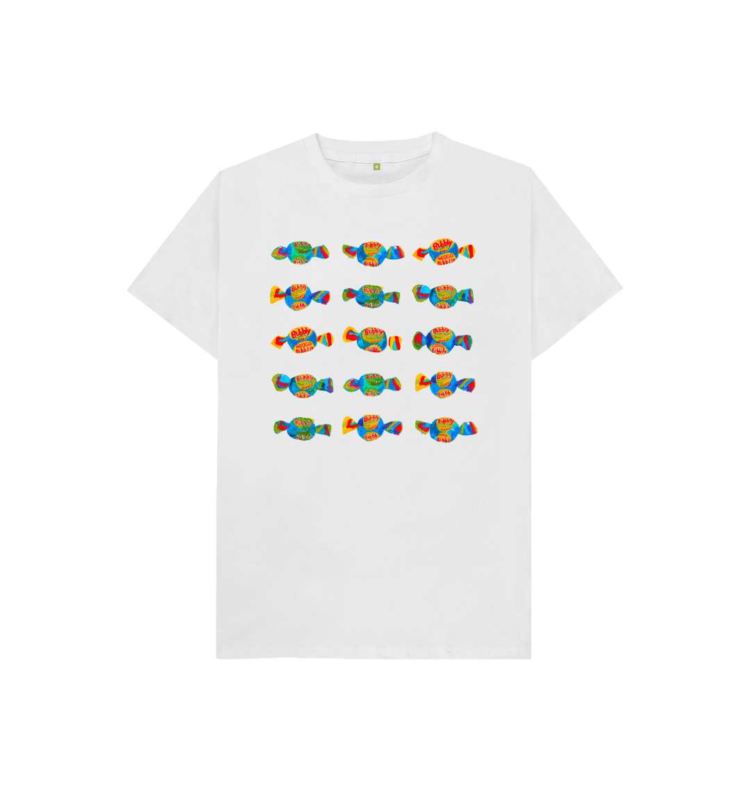 White Printed Kids T-Shirt Front