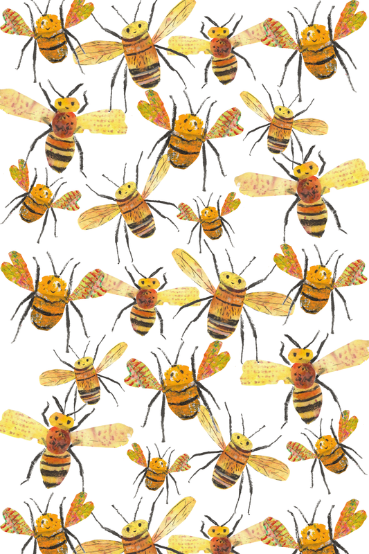 bee-ing together tea towel