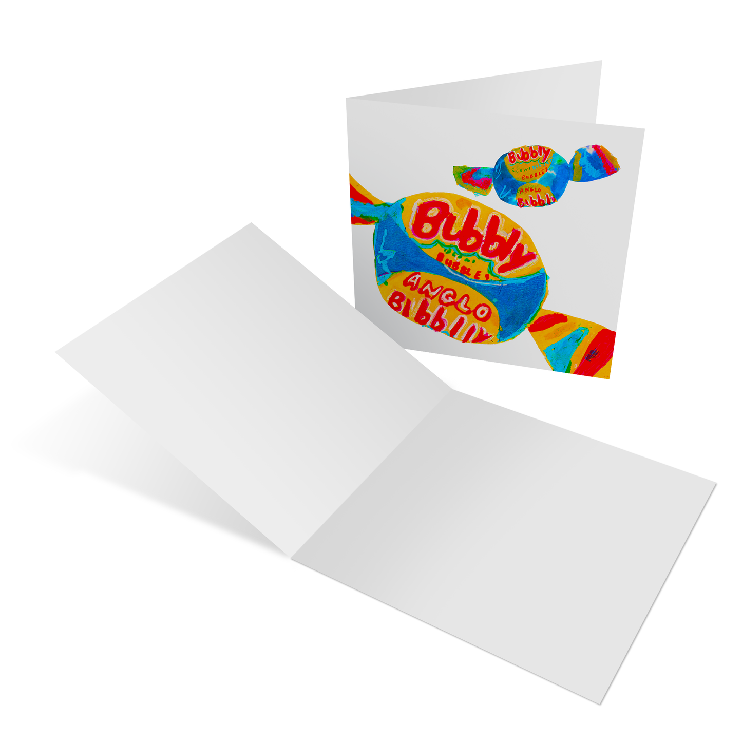 retro sweets collection of four greeting cards