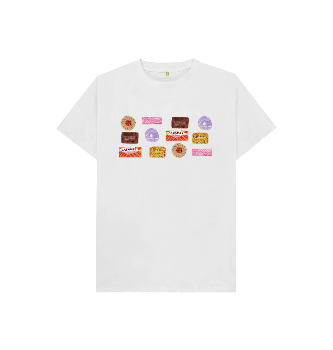 White Printed Kids T-Shirt Front
