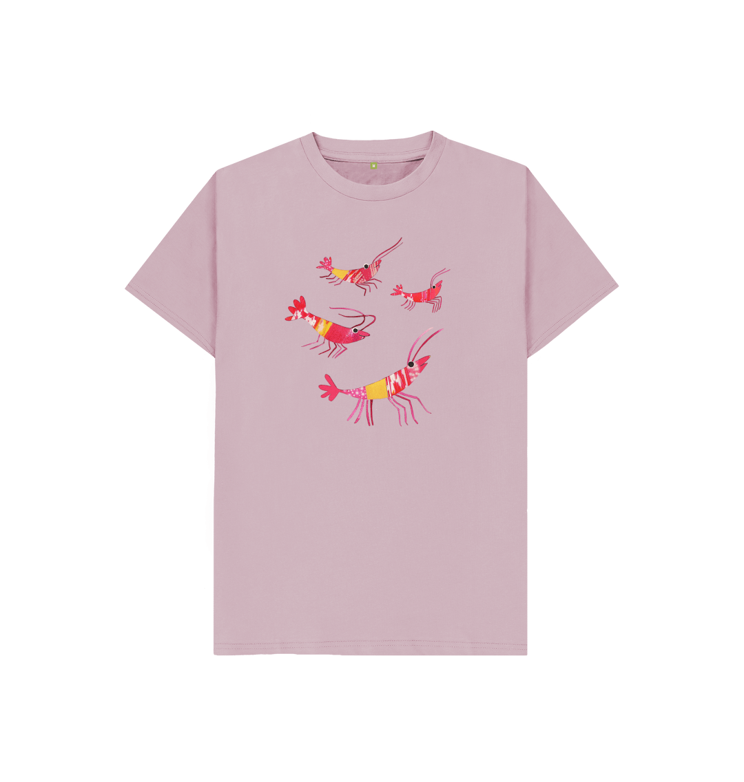 Mauve Printed Kids T-Shirt Front