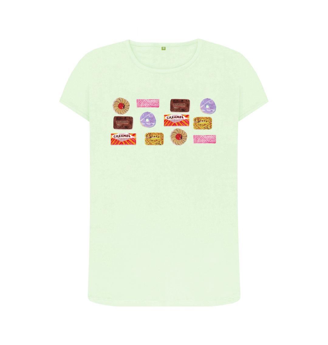 Pastel Green Printed T-shirt Front