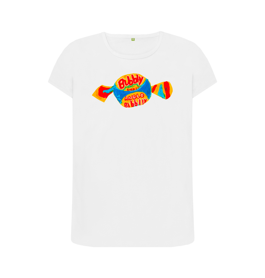 White Printed T-shirt Front