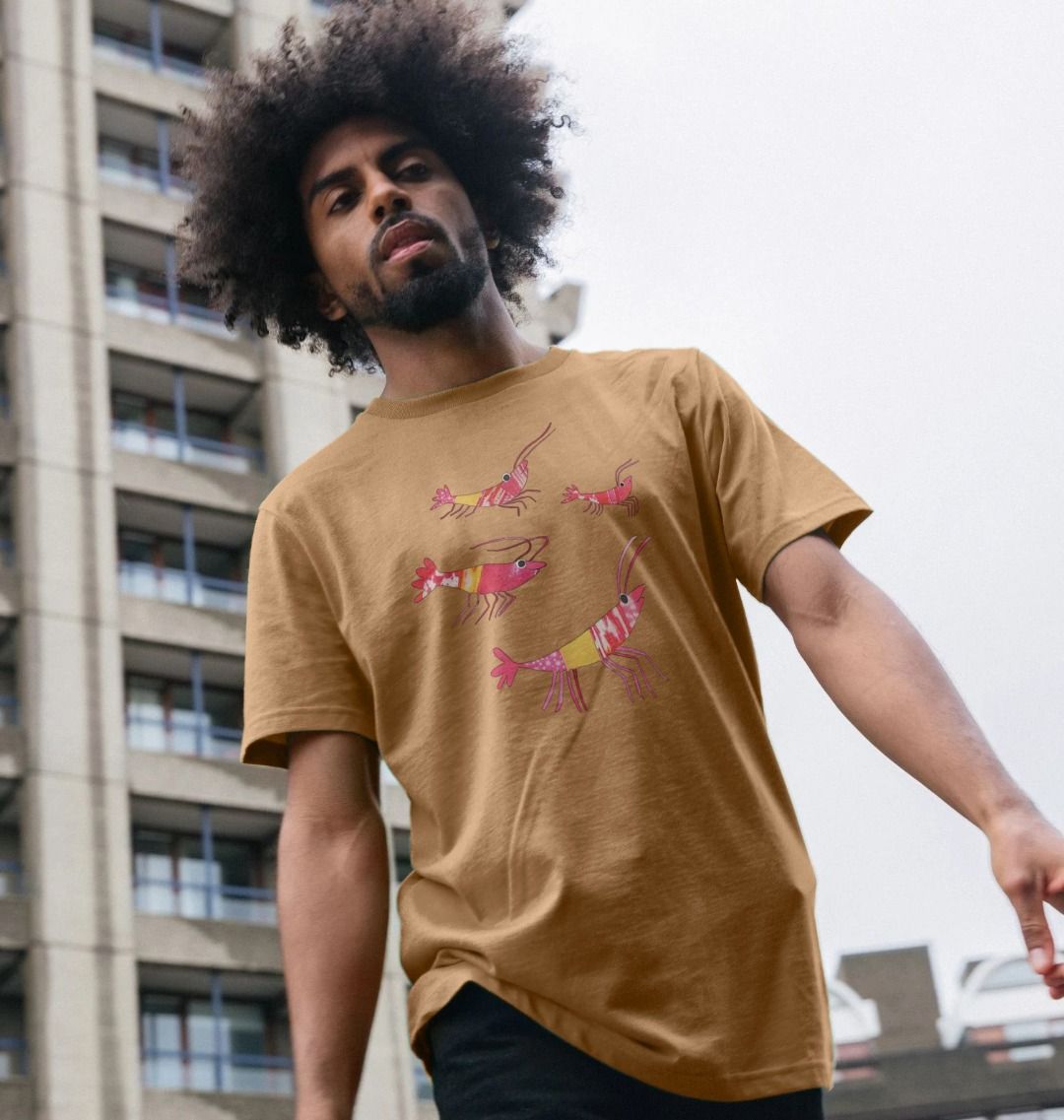 prawn party organic men's tee - Printed T-shirt - Sarah Millin