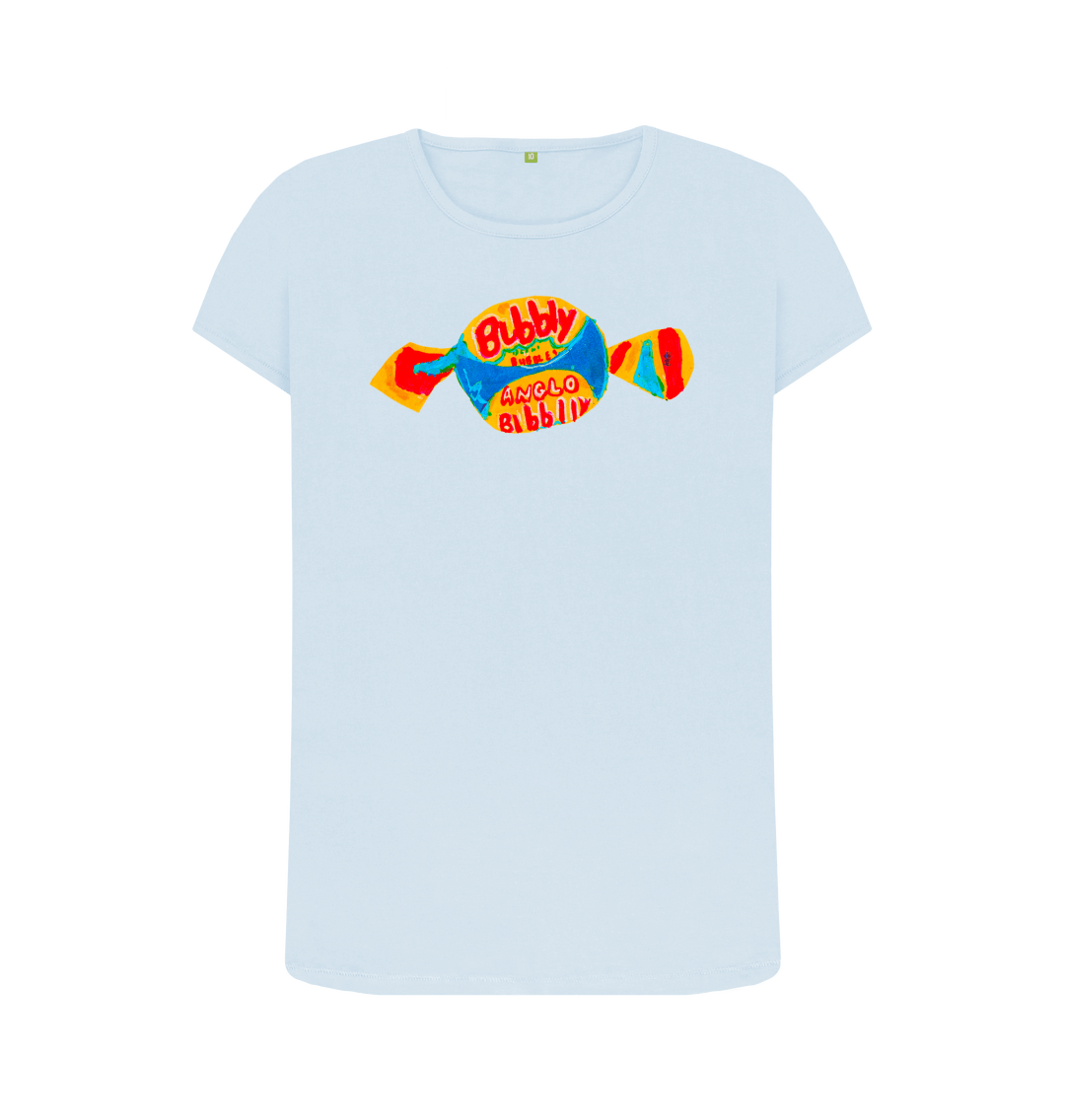 Sky Blue Printed T-shirt Front