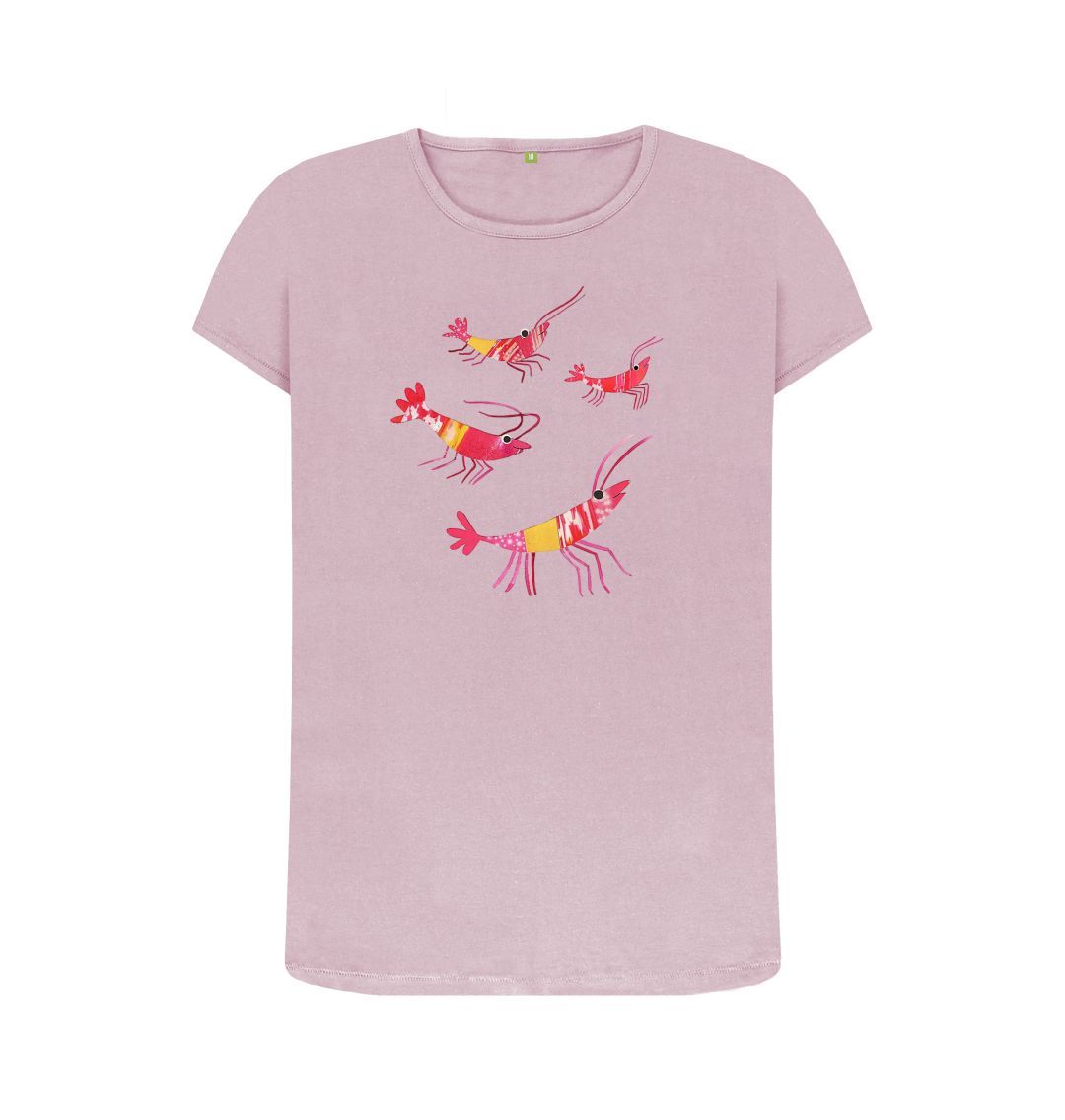 prawn party organic women's tee - Printed T-shirt - Sarah Millin