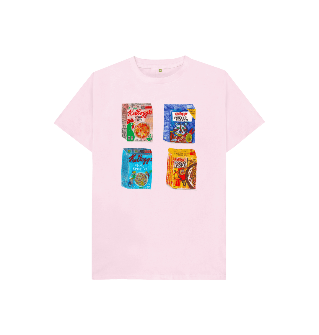 Pink Printed Kids T-Shirt Front
