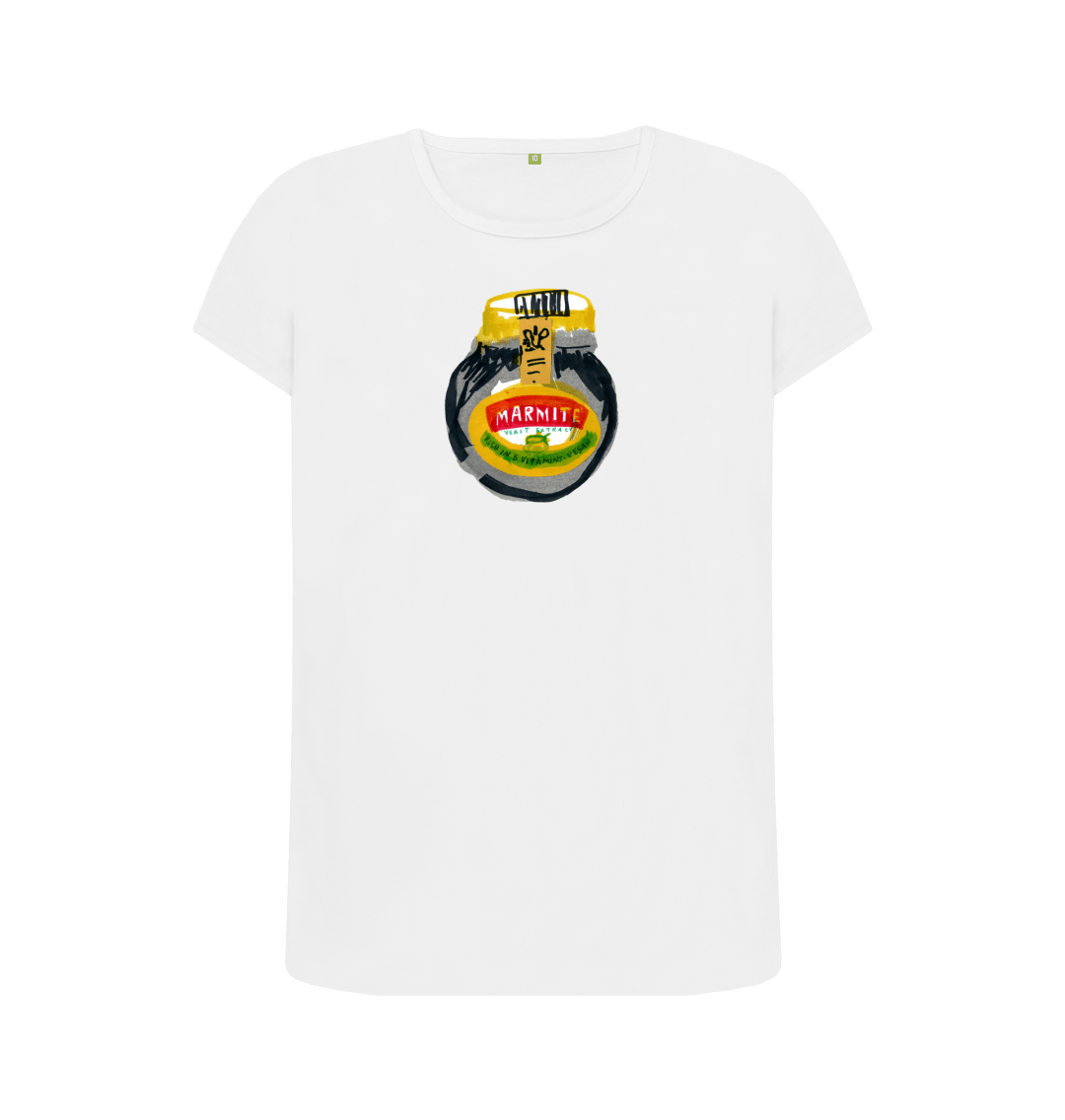 White Printed T-shirt Front