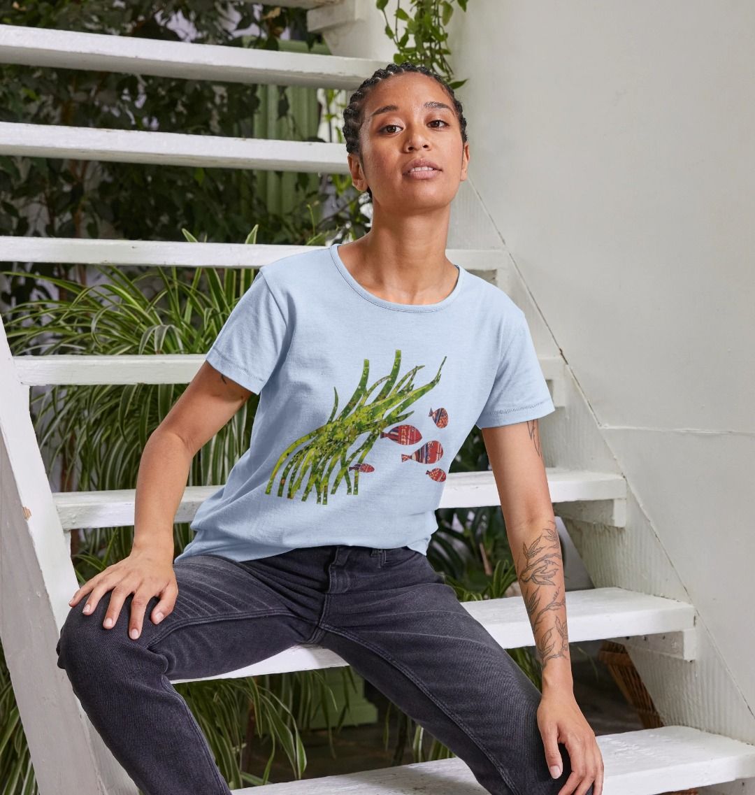 shoal days organic women's tee - Printed T-shirt - Sarah Millin