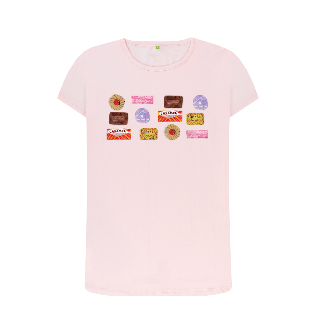 Pink Printed T-shirt Front