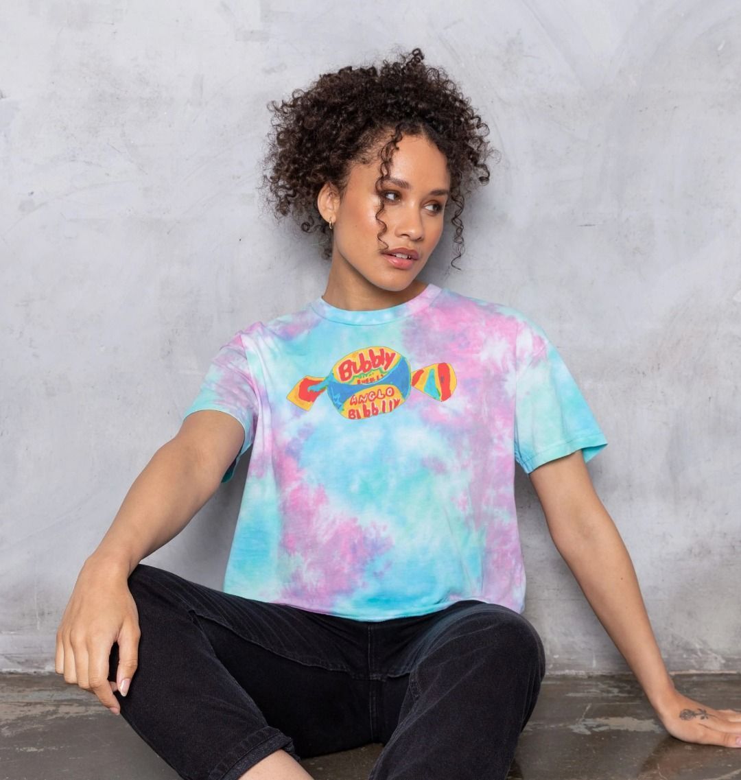 blowin' big bubbles women's boxee tee - Printed T-shirt - Sarah Millin