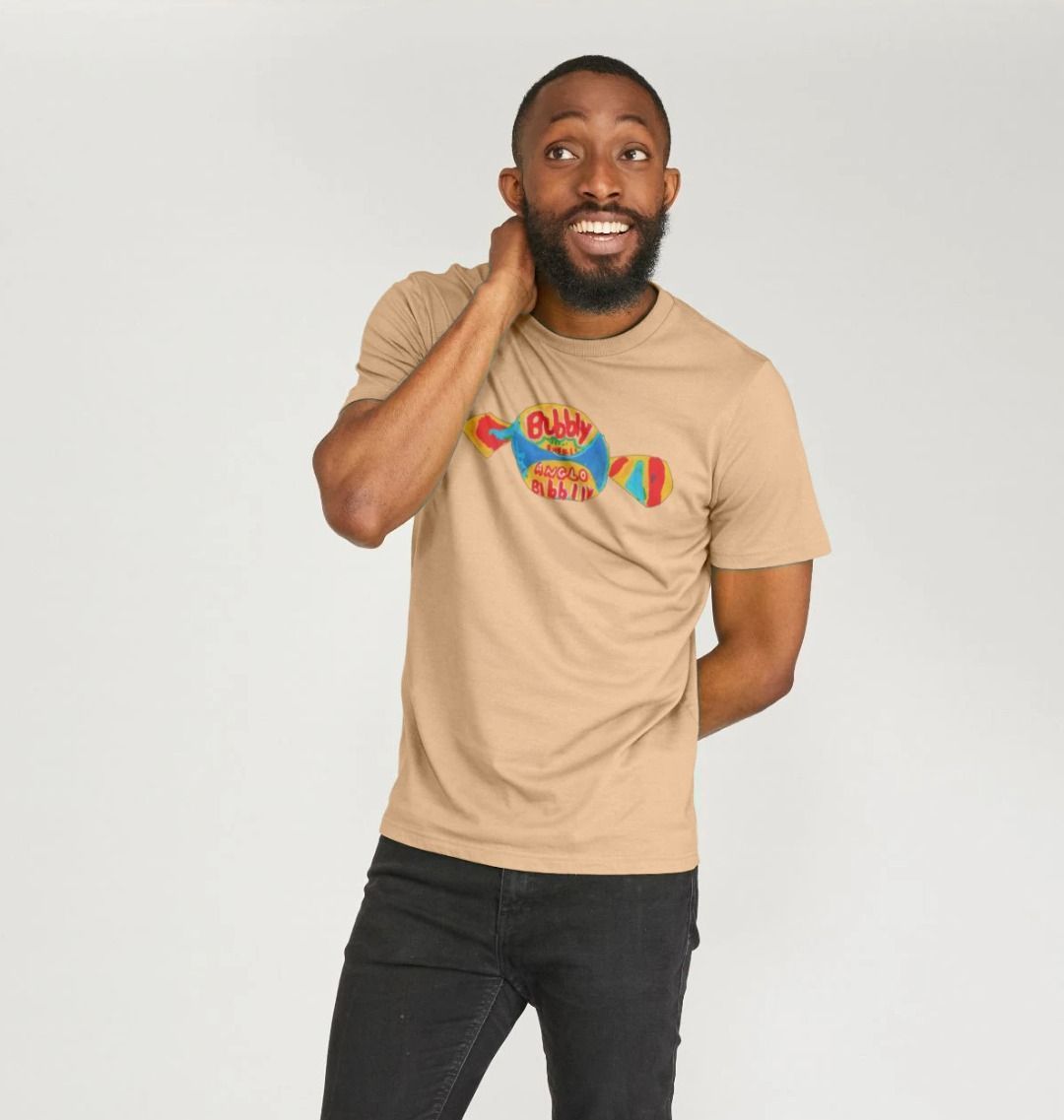 blowin' big bubbles organic men's tee - Printed T-shirt - Sarah Millin