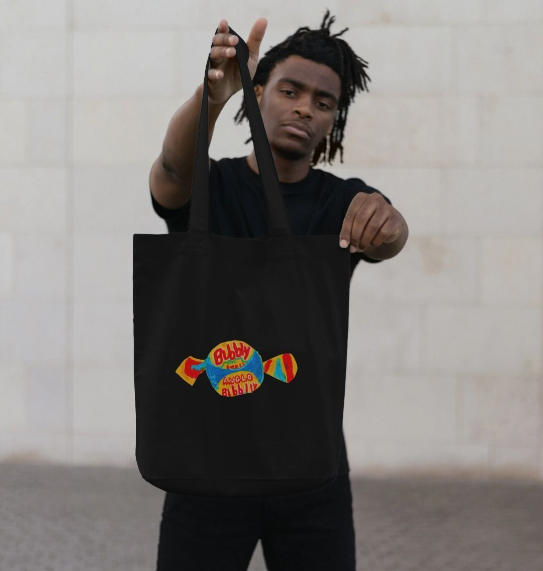 blowin' big bubbles organic tote bag - Printed Bag - Sarah Millin