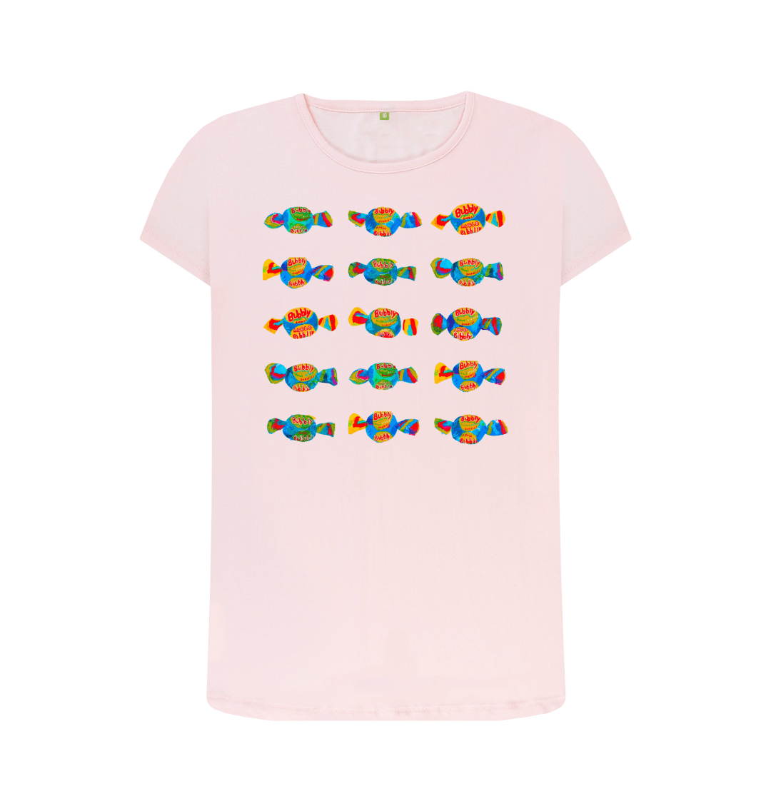 Pink Printed T-shirt Front