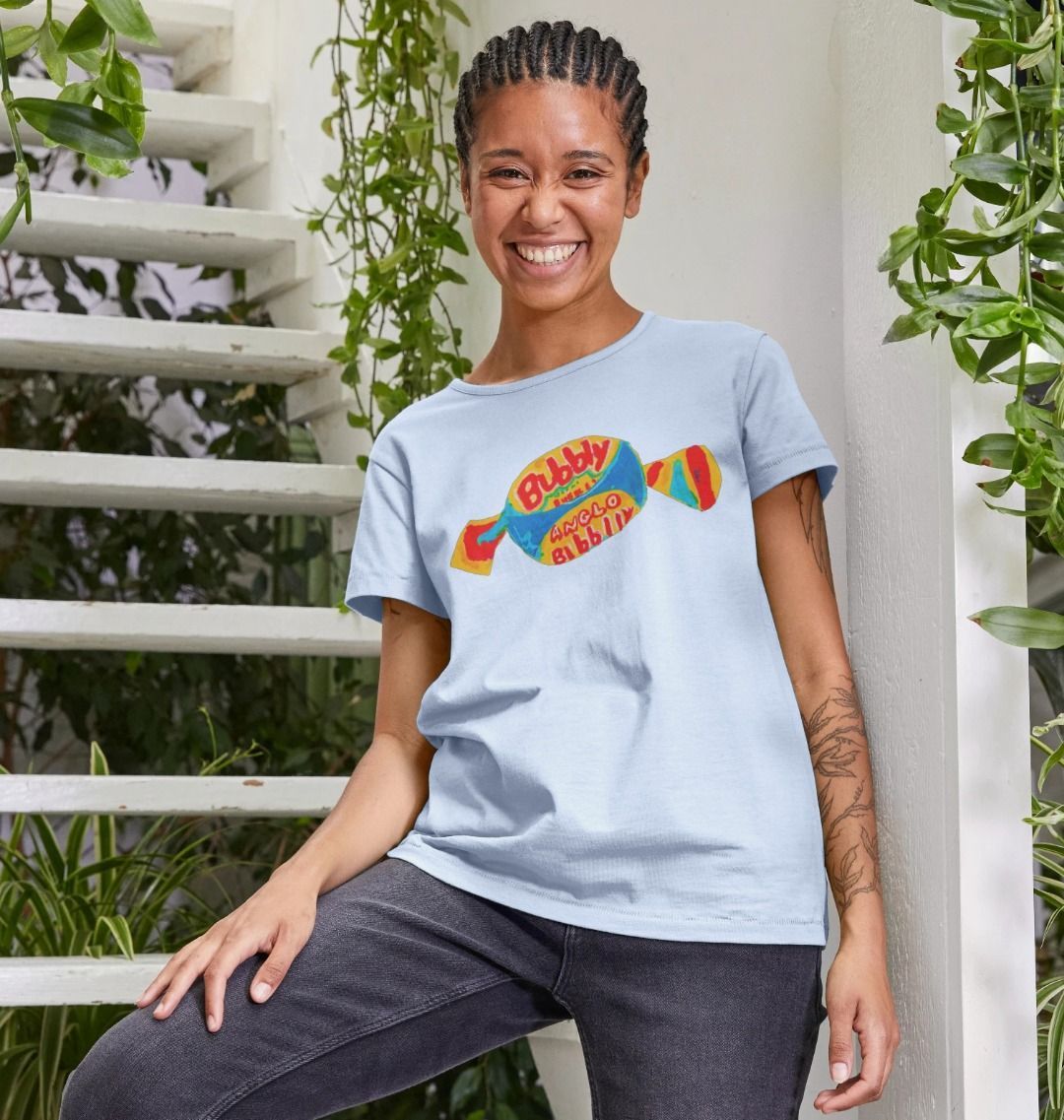 blowin' big bubbles organic women's tee - Printed T-shirt - Sarah Millin