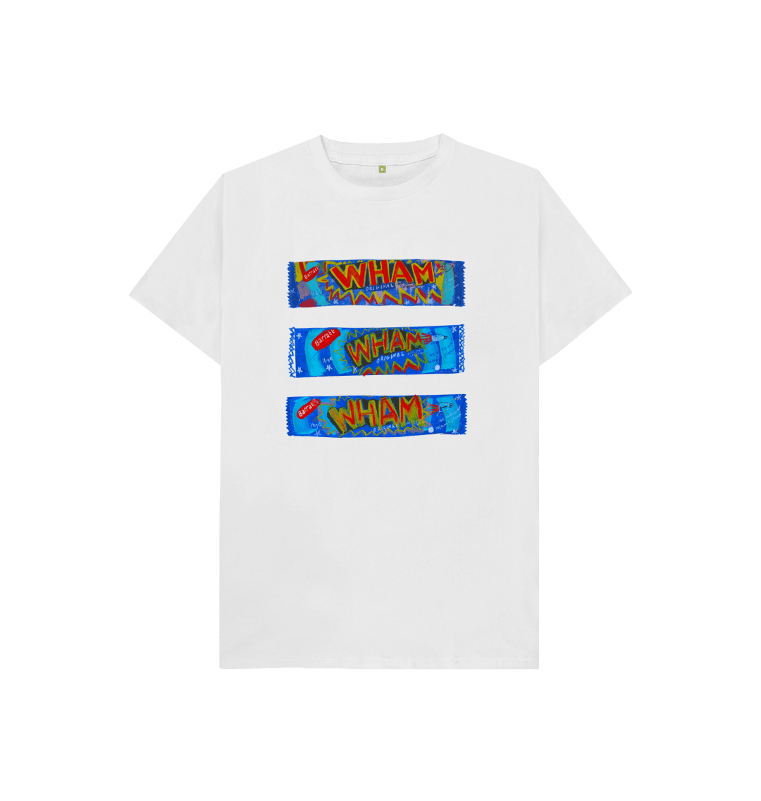 White Printed Kids T-Shirt Front