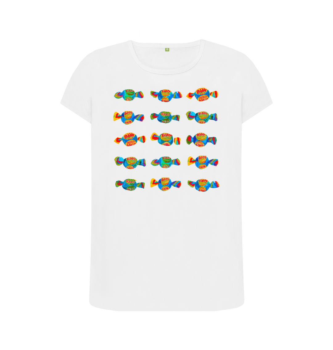 White Printed T-shirt Front