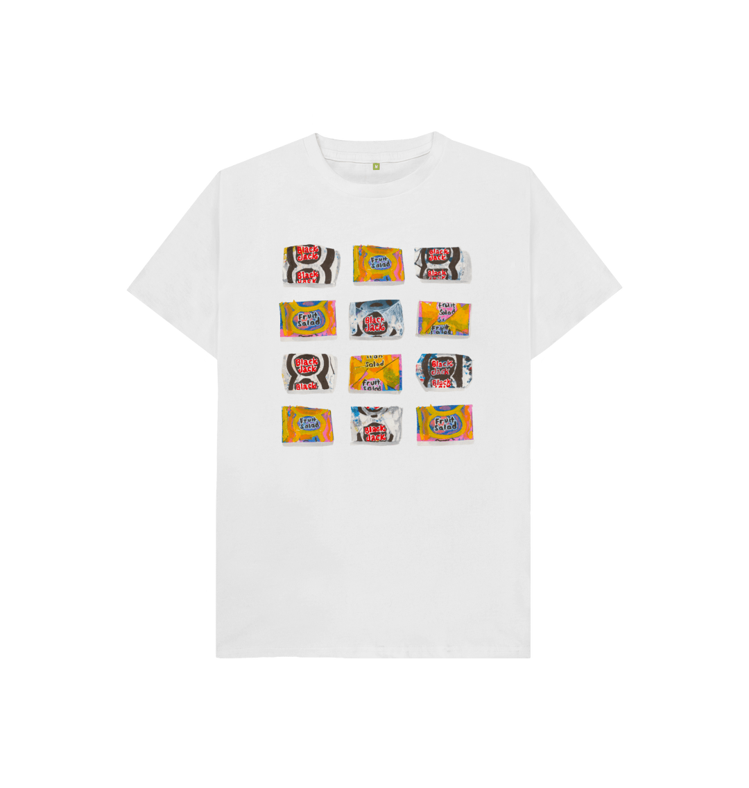 White Printed Kids T-Shirt Front