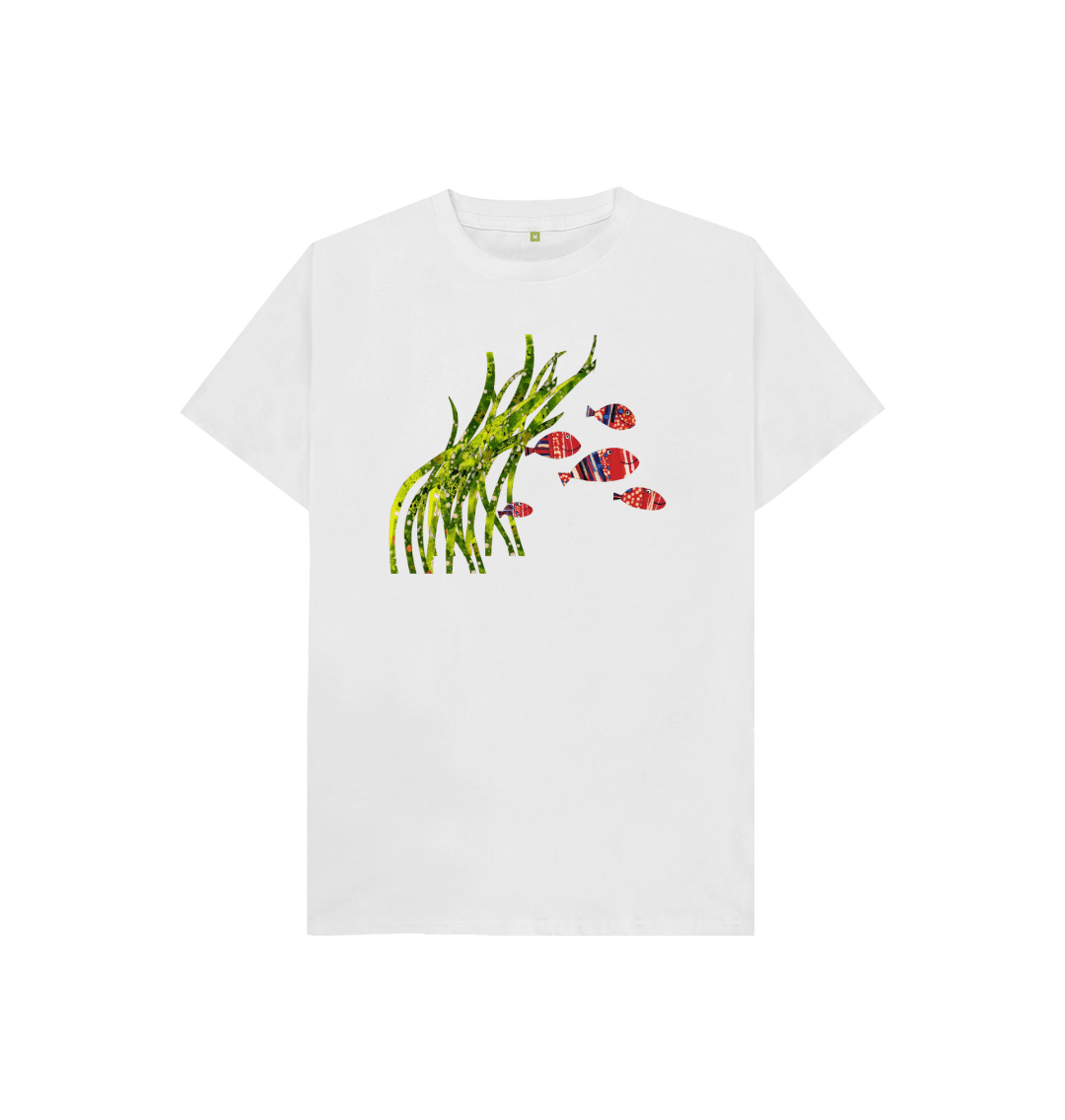 White Printed Kids T-Shirt Front