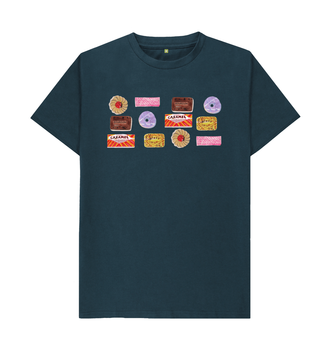 Denim Blue Printed T-shirt Front