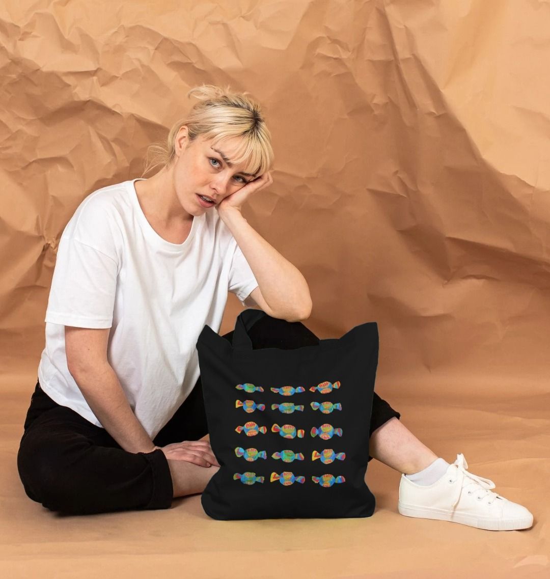 blowin' bubbles organic tote bag - Printed Bag - Sarah Millin