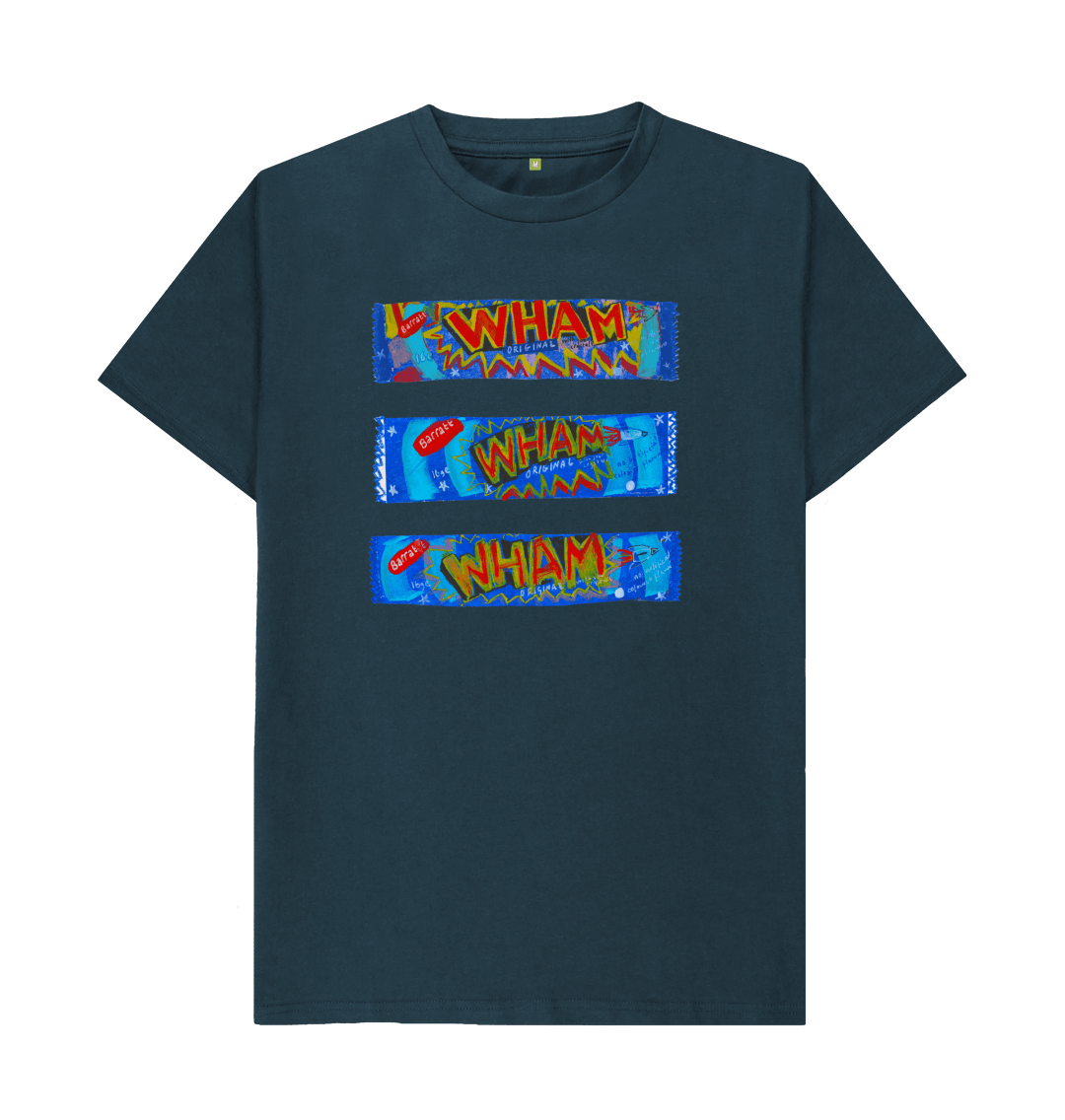 Denim Blue Printed T-shirt Front