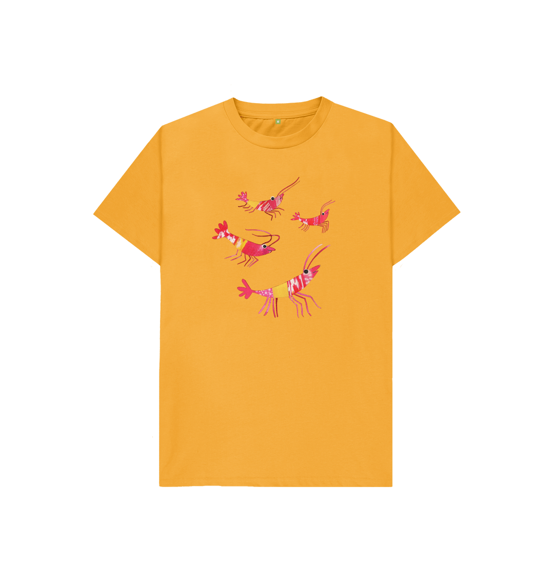 Mustard Printed Kids T-Shirt Front
