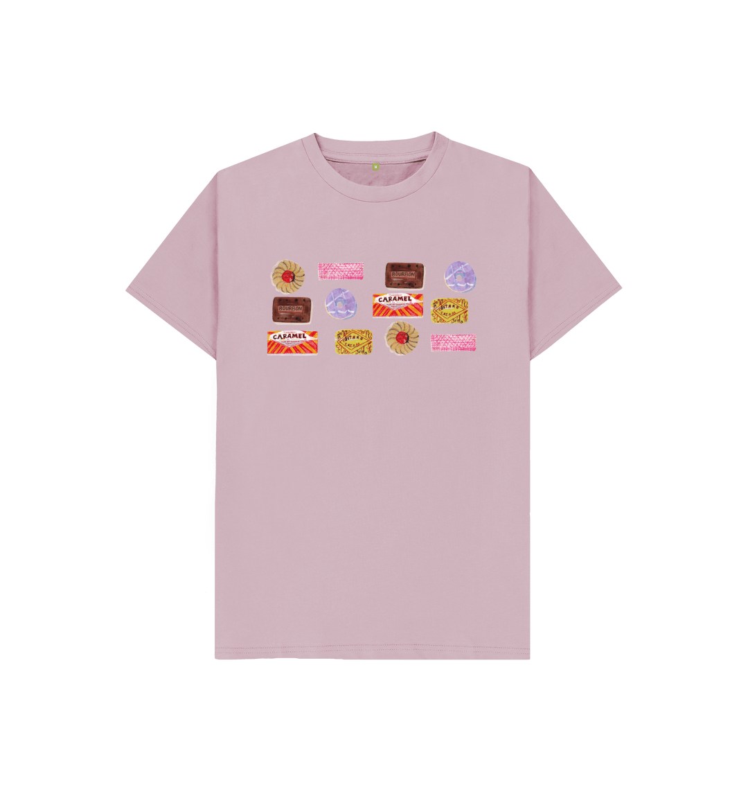 Mauve Printed Kids T-Shirt Front