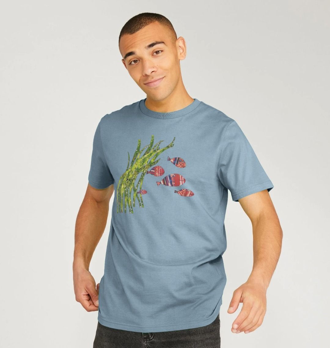 shoal days organic men's tee - Printed T-shirt - Sarah Millin
