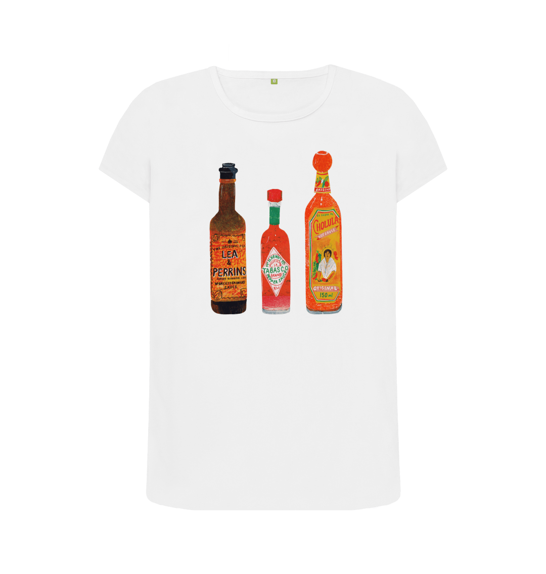 White Printed T-shirt Front