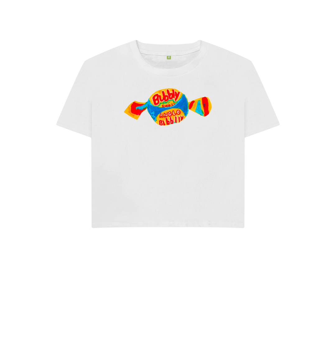 White Printed T-shirt Front