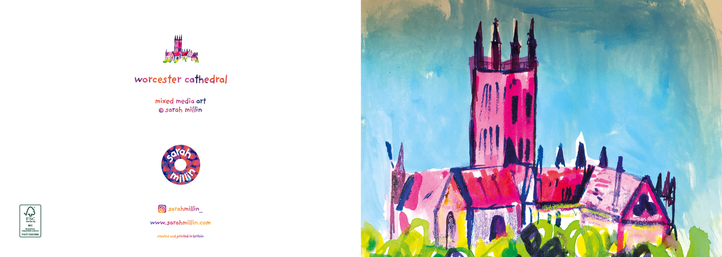 City of Worcester collection of four greeting cards
