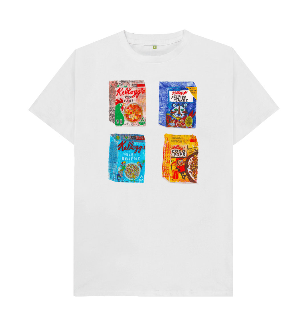 White Printed T-shirt Front