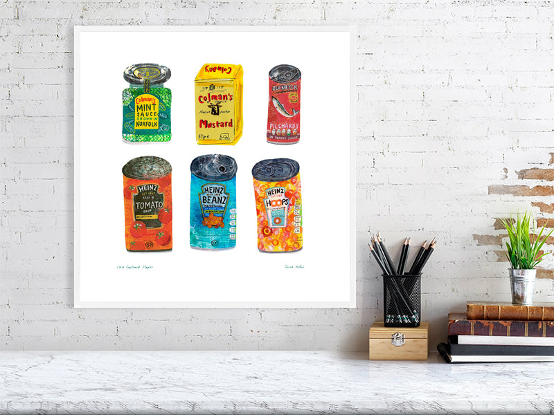 store cupboard staples fine art print - limited edition - fine art - Sarah Millin